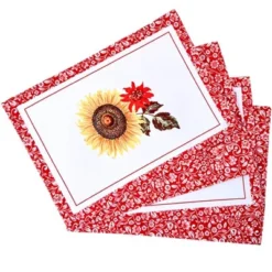 The Lakeside Collection Jacobean Sunflower Set Of 4 Placemats And Runner - Set Of 4 Placemats 9 The Lakeside Collection Jacobean Sunflower Set Of 4 Placemats And Runner - Set Of 4 Placemats -Home Properties GUEST da0cf8aa 0abd 4a27 a492 cce2d4d3efa7