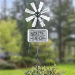 The Lakeside Collection Farm Wind Spinner Stake -Home Properties GUEST e55b2d17 22c4 47ce a3eb 9385f0bfb1aa