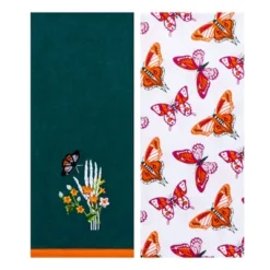 The Lakeside Collection Butterfly And Skeletons Embroidered Set Of 2 Kitchen Towels 9 The Lakeside Collection Butterfly And Skeletons Embroidered Set Of 2 Kitchen Towels -Home Properties GUEST e5af16ed 21a7 4581 94cf 064c6db5c1d6