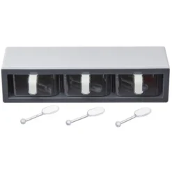 The Lakeside Collection 3-Compartment Spice Organizer - Wall Storage Rack 11 The Lakeside Collection 3-Compartment Spice Organizer - Wall Storage Rack -Home Properties GUEST e8f11049 214b 45af 88e5 6828a970a285