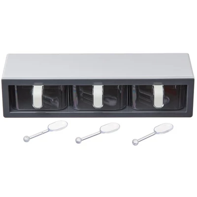 The Lakeside Collection 3-Compartment Spice Organizer - Wall Storage Rack 5 The Lakeside Collection 3-Compartment Spice Organizer - Wall Storage Rack - Image 3