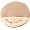 The Lakeside Collection Pet Plush Round Self-Warming Bed