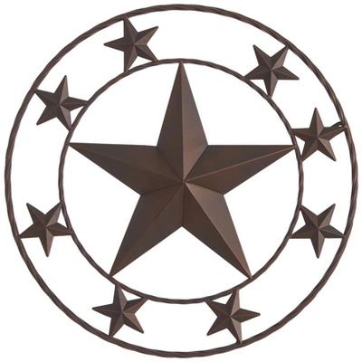 The Lakeside Collection Outdoor Metal Rustic Star Wall Art 5 The Lakeside Collection Outdoor Metal Rustic Star Wall Art - Image 3