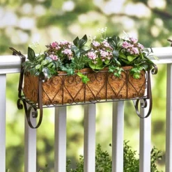 The Lakeside Collection Decorative Rail Or Fence Planters 14 The Lakeside Collection Decorative Rail Or Fence Planters -Home Properties GUEST ecc05e30 d97d 4fb1 a0a8 d831347df067