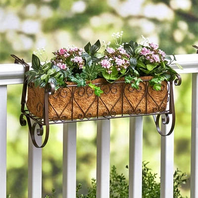The Lakeside Collection Decorative Rail Or Fence Planters 6 The Lakeside Collection Decorative Rail Or Fence Planters - Image 4