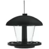 The Lakeside Collection Bird Feeder With Round Black Cover And Platform