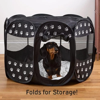 The Lakeside Collection Paw Print Portable Play Pen 7 The Lakeside Collection Paw Print Portable Play Pen - Image 5