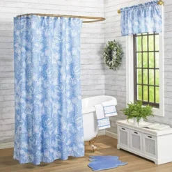 Blue Floral Set Of 2 Hand Towels -Home Properties GUEST f01ce822 ac44 4b26 8993 8874d03e720f 1