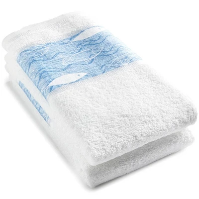 The Lakeside Collection Bluefin Bay Bathroom Collection - Set Of 2 Hand Towels 3 The Lakeside Collection Bluefin Bay Bathroom Collection - Set Of 2 Hand Towels