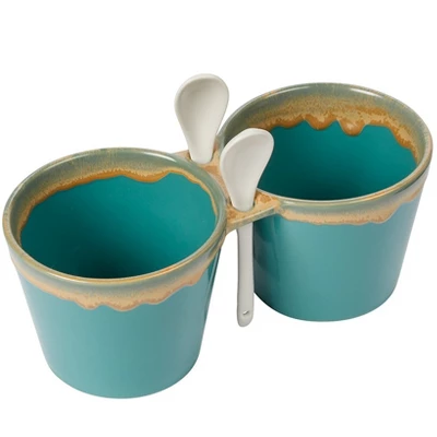 The Lakeside Collection Double Dip Bowls With Spoons 4 The Lakeside Collection Double Dip Bowls With Spoons - Image 2