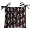 The Lakeside Collection Dancing Skeleton Chair Pad With Ties 2 The Lakeside Collection Dancing Skeleton Chair Pad With Ties -Home Properties GUEST fc6c9077 323a 4db7 853b bbd01035ef3c