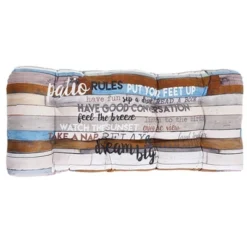 The Lakeside Collection Indoor/Outdoor Rules Collection - Patio Double Seat Cushion