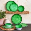 The Lakeside Collection 12-Pc. Rustic Melamine Dinnerware Set -Home Properties GUEST fe9290ea a5b0 4d39 9a78 662d31feac10