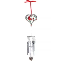 The Lakeside Collection Memorial Cardinal Wind Chime W/Heart Ash Locket -Home Properties GUEST fe95db01 ff11 41bd 80ab 079aa068e58e